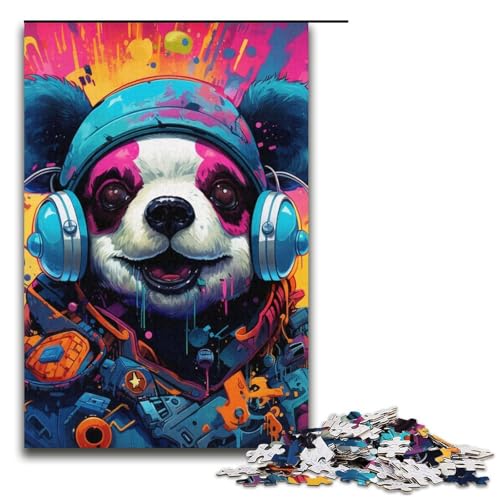 Puzzle 1000 Teile für Erwachsene Hund mit Kopfhörer Puzzle für Erwachsene Kartonpuzzle Lernspiel Größe 38x26cm Puzzle 1000 Teile für Erwachsene Hund mit Kopfhörer Puzzle für Erwachsene Kartonpuzzle Lernspiel Größe 38x26cm von LLONGKT
