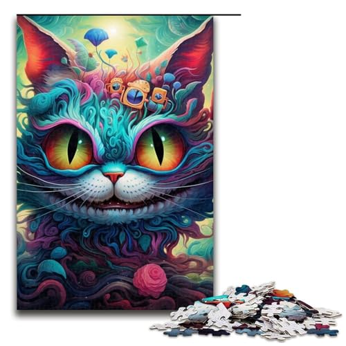 Puzzle 1000 Teile für Erwachsene Katze mit Brille Puzzle für Erwachsene Holzpuzzle Lernspiel Größe 50x75cm Puzzle 1000 Teile für Erwachsene Katze mit Brille Puzzle für Erwachsene Holzpuzzle Lernspiel Größe 50x75cm von LLONGKT