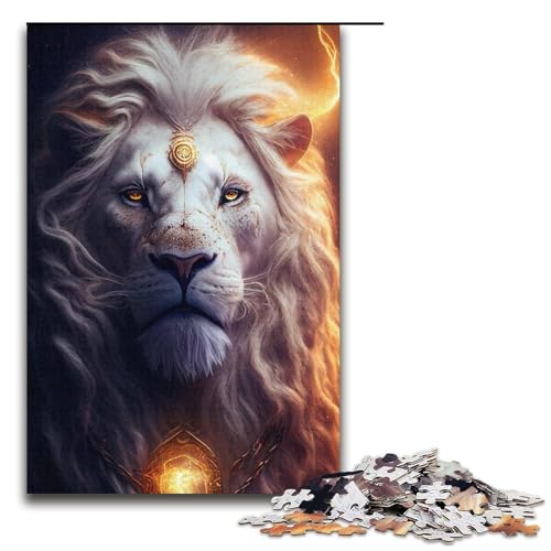 Puzzle 1000 Teile für Erwachsene Löwenpuzzle Lernspiele Lernspiel für Geburtstag, Weihnachten Größe 38x26cm von LLONGKT
