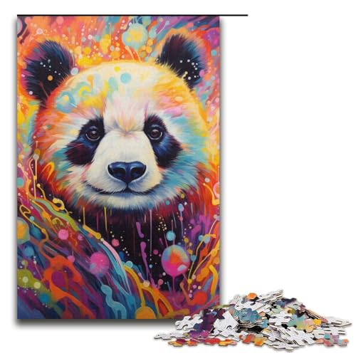Puzzle 1000 Teile für Erwachsene Panda Puzzle Lernspiele Lernspiel für Geburtstag, Weihnachten Größe 38x26cm von LLONGKT