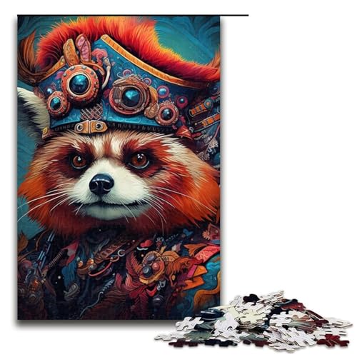 Puzzle 1000 Teile für Erwachsene Piratenkapitän Panda Puzzle Lernspiele Lernspiel für Geburtstag, Weihnachten Größe 50x75cm von LLONGKT