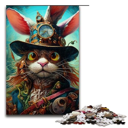 Puzzle 1000 Teile für Erwachsene Piratenkapitän Waschbär Puzzle für Erwachsene Holzpuzzle Lernspiel Größe 50x75cm Puzzle 1000 Teile für Erwachsene Piratenkapitän Waschbär Puzzle für Erwachsene Holzpuzzle Lernspiel Größe 50x75cm von LLONGKT