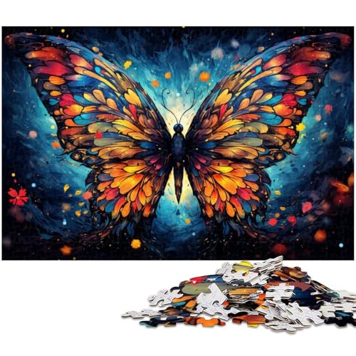 Puzzle 1000 Teile für Erwachsene Schmetterling Lernspiel Herausforderung Spielzeug Geschenk für Geburtstage Größe 50x75cm von LLONGKT