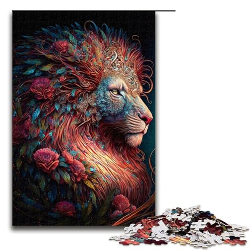 Puzzle 1000 Teile für Erwachsene Schöner Traumlöwe Puzzle Lernspiel Herausforderung Spielzeug Geschenk für Geburtstage Größe 50x75cm von LLONGKT