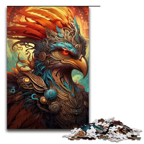 Puzzle 1000 Teile für Erwachsene Steampunk Phoenix Puzzle Lernspiel Herausforderung Spielzeug Geschenk für Geburtstage Größe 50x75cm von LLONGKT