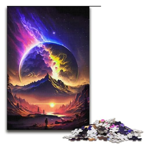 Puzzle 1000 Teile für Erwachsene Stellar Voyage Puzzles für Erwachsene Papppuzzles Lernspiele Heimdekoration Größe 38x26cm von LLONGKT