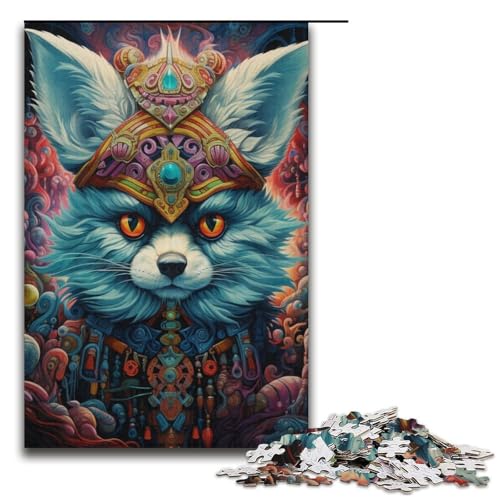 Puzzle 1000 Teile für Erwachsene Tierfuchs Puzzle Lernspiele Lernspiel für Geburtstag, Weihnachten Größe 38x26cm von LLONGKT