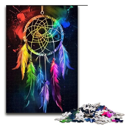 Puzzle 1000 Teile für Erwachsene Traumfänger-Puzzle Lernspiel Herausforderung Spielzeug Geschenk für Geburtstage Größe 50x75cm von LLONGKT