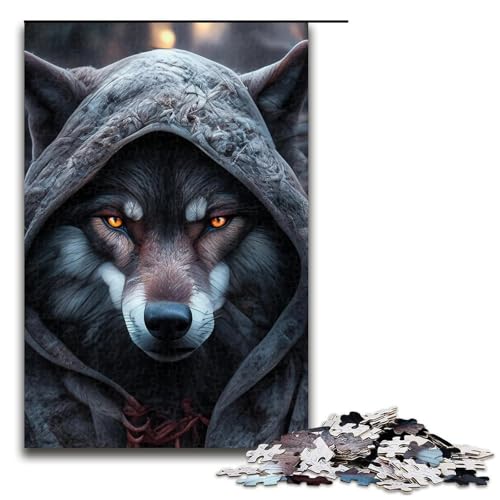 Puzzle 1000 Teile für Erwachsene Wolf Lernspiel Herausforderung Spielzeug Geschenk für Geburtstage Größe 50x75cm von LLONGKT
