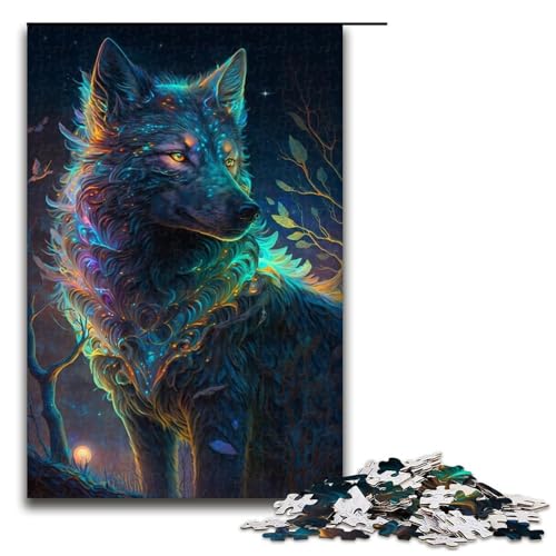 Puzzle 1000 Teile für Erwachsene Wolfspuzzle für Teenager Holzpuzzle Familienaktivität Größe 50x75cm Puzzle 1000 Teile für Erwachsene Wolfspuzzle für Teenager Holzpuzzle Familienaktivität Größe 50x75cm von LLONGKT