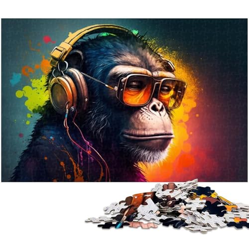 Puzzle Affenpuzzle 1000 Teile für Erwachsene Puzzle für Jugendliche ab 14 Jahren Größe 50x75cm von LLONGKT