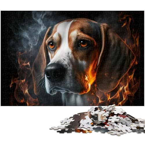 Puzzle Beagle 1000 Teile für Erwachsene Puzzle für Jugendliche ab 14 Jahren Größe 50x75cm von LLONGKT