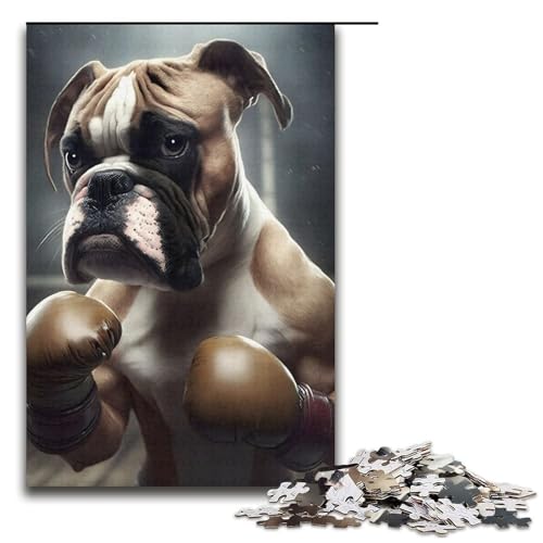 Puzzle Boxen Boxer 1000 Teile für Erwachsene Lernspiele Weihnachtsgeburtstagsgeschenke für und Teenager ab 14 Jahren Größe 38x26cm von LLONGKT