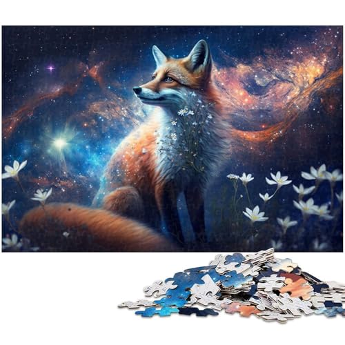 Puzzle Cosmic Fantasy Fox 1000 Teile für Erwachsene Puzzle für Jugendliche ab 14 Jahren Größe 50x75cm von LLONGKT