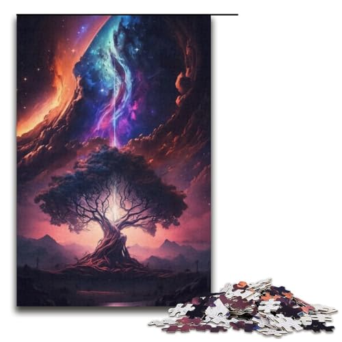 Puzzle Cosmic Heaven 1000 Teile für Erwachsene Lernspiele Weihnachtsgeburtstagsgeschenke für und Teenager ab 14 Jahren Größe 38x26cm von LLONGKT