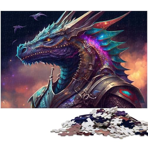 Puzzle Fantasy-Drache, 1000 Teile, für Erwachsene und Jugendliche ab 14 Jahren, Größe 50 x 75 cm von LLONGKT