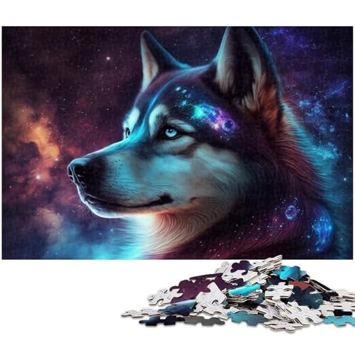 Puzzle Husky 1000 Teile für Erwachsene Puzzle für Jugendliche ab 14 Jahren Größe 38x26cm von LLONGKT