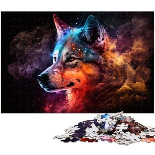 Puzzle Husky-Hund 1000 Teile für Erwachsene, Puzzle für Jugendliche ab 14 Jahren, Größe 50 x 75 cm von LLONGKT