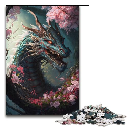 Puzzle Kirschblütenbaum Drache Erwachsene 1000 Teile Unmögliches Puzzle Staycation Zeit totschlagen für und Teenager ab 14 Jahren Größe 38x26cm Puzzle Kirschblütenbaum Drache Erwachsene 1000 Teile Unmögliches Puzzle Staycation Zeit totschlagen für und Teenager ab 14 Jahren Größe 38x26cm von LLONGKT
