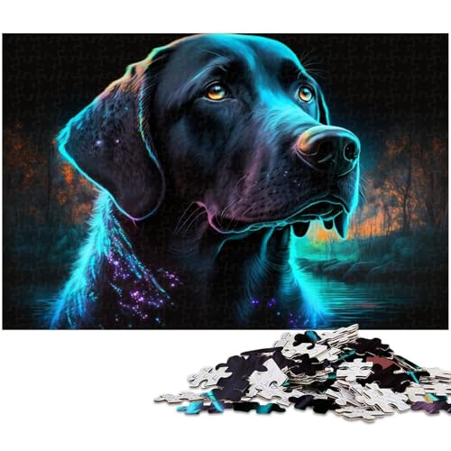 Puzzle Labrador 1000 Teile für Erwachsene Puzzle für Jugendliche ab 14 Jahren Größe 38x26cm von LLONGKT