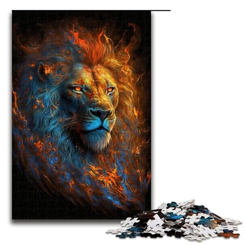 Puzzle Löwe für Erwachsene, 1000 Teile, unmögliches Puzzle, Staycation, Zeit totzuschlagen, für Teenager ab 14 Jahren, Größe 50 x 75 cm Puzzle Löwe für Erwachsene, 1000 Teile, unmögliches Puzzle, Staycation, Zeit totzuschlagen, für Teenager ab 14 Jahren, Größe 50 x 75 cm von LLONGKT