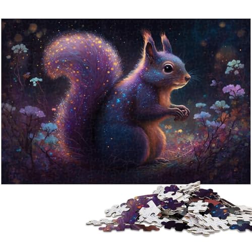 Puzzle Magisches Eichhörnchen, 1000 Teile, für Erwachsene und Jugendliche ab 14 Jahren, Größe 50 x 75 cm von LLONGKT