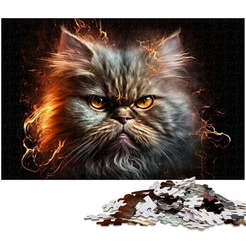 Puzzle Perserkatze 1000 Teile für Erwachsene Puzzle für Jugendliche ab 14 Jahren Größe 50x75cm von LLONGKT