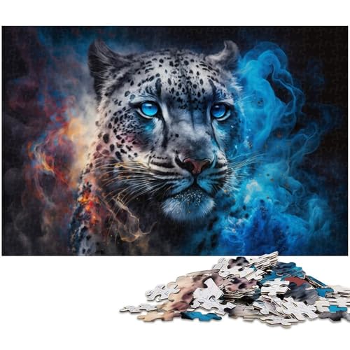 Puzzle Schneeleopard für Erwachsene, 1000 Teile, Holzpuzzle für Erwachsene, Größe 50 x 75 cm Puzzle Schneeleopard für Erwachsene, 1000 Teile, Holzpuzzle für Erwachsene, Größe 50 x 75 cm von LLONGKT
