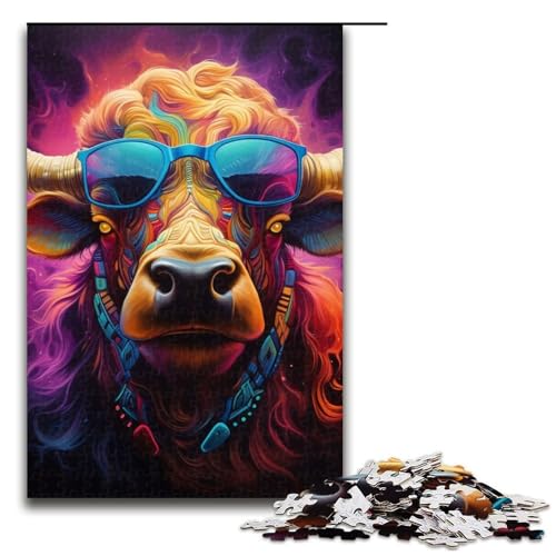 Puzzle Tierbüffel Puzzle für Erwachsene 1000 Teile Wanddekoration Einzigartige Geburtstags Größe 50x75cm Puzzle Tierbüffel Puzzle für Erwachsene 1000 Teile Wanddekoration Einzigartige Geburtstags Größe 50x75cm von LLONGKT