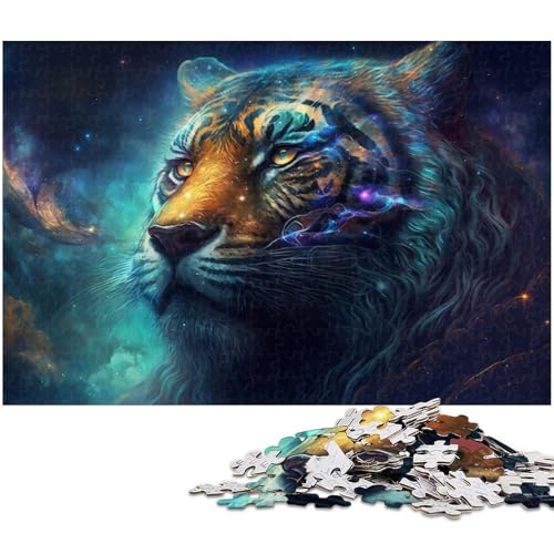 Puzzle Tiger-Puzzle 1000 Teile für Erwachsene, Wanddekoration, Familienspiel, Stressabbau, schwierige Herausforderung, Puzzlegröße 50 x 75 cm Puzzle Tiger-Puzzle 1000 Teile für Erwachsene, Wanddekoration, Familienspiel, Stressabbau, schwierige Herausforderung, Puzzlegröße 50 x 75 cm von LLONGKT