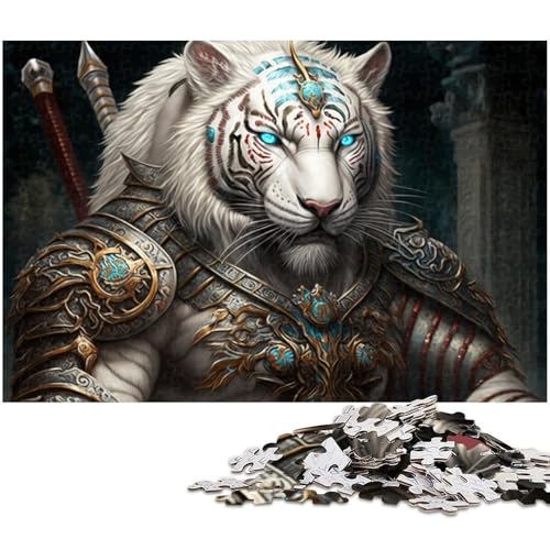 Puzzle Tiger Warrior 1000 Teile für Erwachsene Puzzle für Jugendliche ab 14 Jahren Größe 50x75cm von LLONGKT