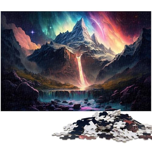 Puzzle Wasserfalllandschaft 1000 Teile für Erwachsene Puzzle für Jugendliche ab 14 Jahren Größe 50x75cm von LLONGKT