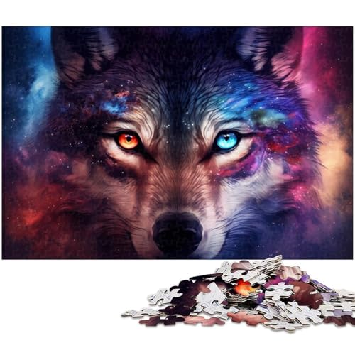 Puzzle Wolf 1000 Teile für Erwachsene Puzzle für Jugendliche ab 14 Jahren Größe 50x75cm von LLONGKT