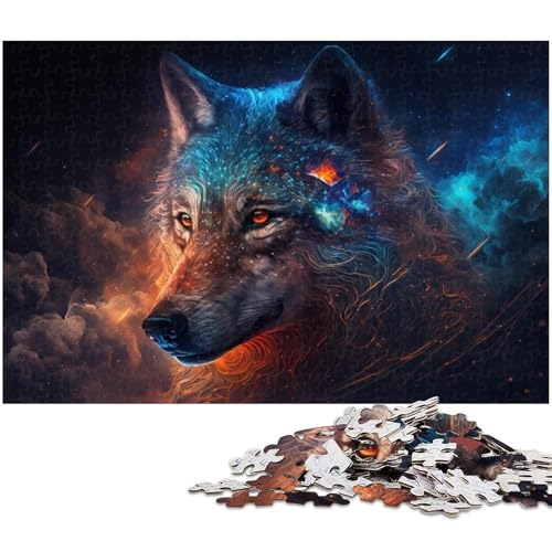 Puzzle Wolf 1000 Teile für Erwachsene Puzzle für Jugendliche ab 14 Jahren Größe 50x75cm von LLONGKT