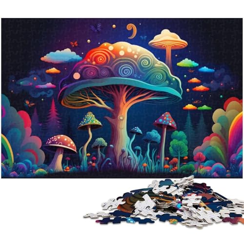 Puzzle Zauberpilze 1000 Teile für Erwachsene Puzzle für Jugendliche ab 14 Jahren Größe 50x75cm von LLONGKT