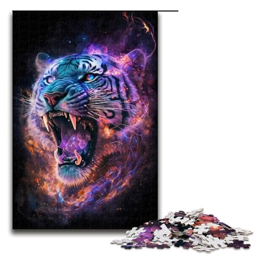 Puzzle für Erwachsene, 1000 Bunte Blitztiger-Puzzles für Erwachsene, Holzpuzzle, Denksportaufgabe, Größe 50 x 75 cm Puzzle für Erwachsene, 1000 Bunte Blitztiger-Puzzles für Erwachsene, Holzpuzzle, Denksportaufgabe, Größe 50 x 75 cm von LLONGKT