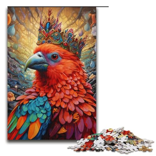 Puzzle für Erwachsene, 1000 Papageien-Puzzle für Erwachsene, Papppuzzle, schwierig und herausfordernd, Größe 38 x 26 cm von LLONGKT