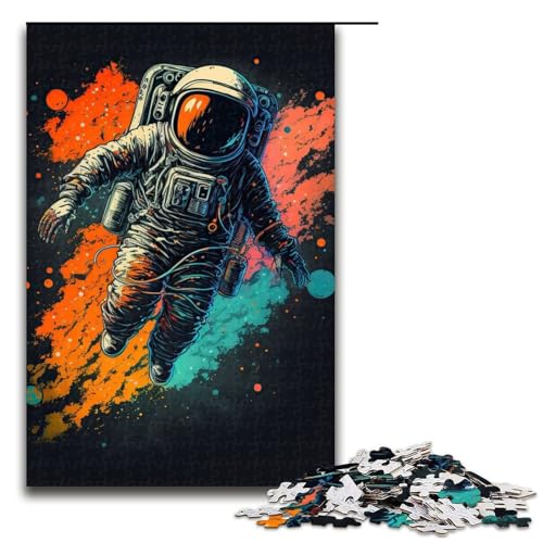 Puzzle für Erwachsene, 1000 Puzzles, Astronaut im Weltraum, für Erwachsene, Holzpuzzles, Familienspiele, Weihnachts- und Geburtstagsgeschenke, Größe 50 x 75 cm Puzzle für Erwachsene, 1000 Puzzles, Astronaut im Weltraum, für Erwachsene, Holzpuzzles, Familienspiele, Weihnachts- und Geburtstagsgeschenke, Größe 50 x 75 cm von LLONGKT