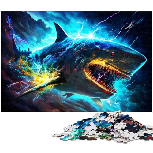 Puzzle für Erwachsene, 1000 Puzzles, Roboterhai, Lernspiel für Erwachsene, Größe 50 x 75 cm Puzzle für Erwachsene, 1000 Puzzles, Roboterhai, Lernspiel für Erwachsene, Größe 50 x 75 cm von LLONGKT
