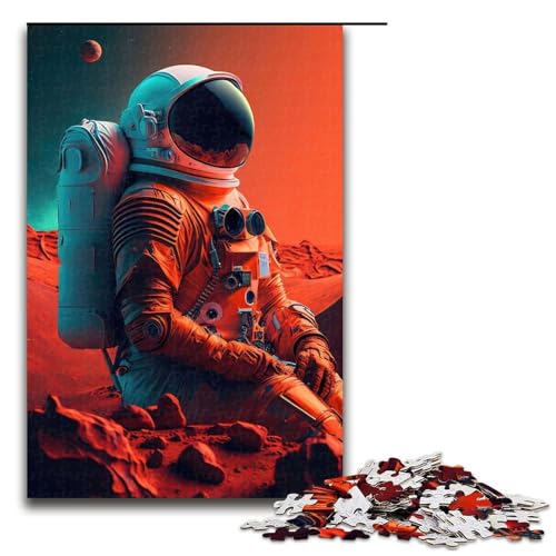Puzzle für Erwachsene, 1000 Teile, „Der Mars-Astronaut“, anspruchsvolles Spiel, tolles Geschenk für Spiele, geeignet für und Jugendliche ab 14 Jahren, Größe 50 x 75 cm Puzzle für Erwachsene, 1000 Teile, „Der Mars-Astronaut“, anspruchsvolles Spiel, tolles Geschenk für Spiele, geeignet für und Jugendliche ab 14 Jahren, Größe 50 x 75 cm von LLONGKT