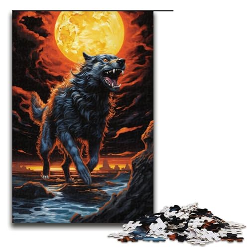 Puzzle für Erwachsene, 1000 Teile, „Der Wilde Wolf“, Eltern-Kind-Interaktion, geeignet für Jugendliche ab 14 Jahren von LLONGKT