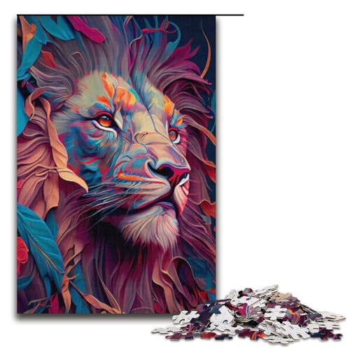 Puzzle für Erwachsene, 1000 Teile, „Der stolze Löwe“, Lernspiele, Heimdekoration, Puzzle, Heimkunstdekor, Größe 38 x 26 cm Puzzle für Erwachsene, 1000 Teile, „Der stolze Löwe“, Lernspiele, Heimdekoration, Puzzle, Heimkunstdekor, Größe 38 x 26 cm von LLONGKT