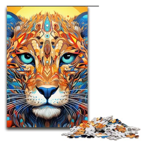 Puzzle für Erwachsene, 1000 Teile, Afrikanischer Leopard, Puzzlespiel, ganze Familie, Größe 50 x 75 cm Puzzle für Erwachsene, 1000 Teile, Afrikanischer Leopard, Puzzlespiel, ganze Familie, Größe 50 x 75 cm von LLONGKT
