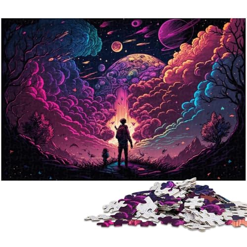 Puzzle für Erwachsene, 1000 Teile, Alien Planet Puzzle, Spaß für die ganze Familie, Geburtstagsgeschenk, Geschenke, Wandkunst, Größe 50 x 75 cm Puzzle für Erwachsene, 1000 Teile, Alien Planet Puzzle, Spaß für die ganze Familie, Geburtstagsgeschenk, Geschenke, Wandkunst, Größe 50 x 75 cm von LLONGKT