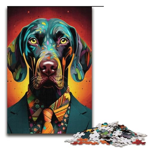 Puzzle für Erwachsene, 1000 Teile, Anzug Hund, Lernspiele für Zuhause, DIY-Spielzeug, Lernspiel für Geburtstag, Weihnachten, Größe 38 x 26 cm Puzzle für Erwachsene, 1000 Teile, Anzug Hund, Lernspiele für Zuhause, DIY-Spielzeug, Lernspiel für Geburtstag, Weihnachten, Größe 38 x 26 cm von LLONGKT