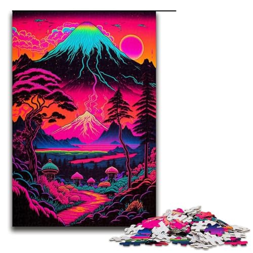 Puzzle für Erwachsene, 1000 Teile, Aquarell-Berge, Puzzle, Geschenke, Weihnachtswunschliste mit Weihnachtsmann, für Teenager ab 14 Jahren, Größe 50 x 75 cm Puzzle für Erwachsene, 1000 Teile, Aquarell-Berge, Puzzle, Geschenke, Weihnachtswunschliste mit Weihnachtsmann, für Teenager ab 14 Jahren, Größe 50 x 75 cm von LLONGKT