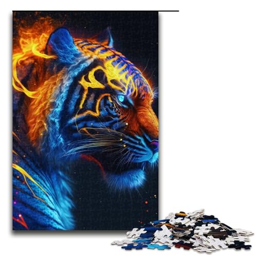 Puzzle für Erwachsene, 1000 Teile, Art Tigers, Familiendekoration, Größe 50 x 75 cm Puzzle für Erwachsene, 1000 Teile, Art Tigers, Familiendekoration, Größe 50 x 75 cm von LLONGKT