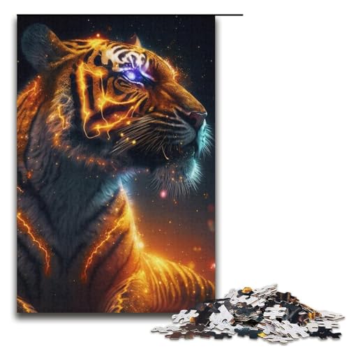 Puzzle für Erwachsene, 1000 Teile, Art Tigers Puzzle – anspruchsvolles Spiel, tolles Geschenk für Spiele, geeignet für Kinder und Jugendliche ab 14 Jahren, Größe 38 x 26 cm Puzzle für Erwachsene, 1000 Teile, Art Tigers Puzzle – anspruchsvolles Spiel, tolles Geschenk für Spiele, geeignet für Kinder und Jugendliche ab 14 Jahren, Größe 38 x 26 cm von LLONGKT