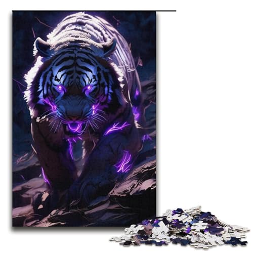 Puzzle für Erwachsene, 1000 Teile, Art Tigers Puzzle – anspruchsvolles Spiel, tolles Geschenk für Spiele, geeignet für Kinder und Jugendliche ab 14 Jahren, Größe 38 x 26 cm Puzzle für Erwachsene, 1000 Teile, Art Tigers Puzzle – anspruchsvolles Spiel, tolles Geschenk für Spiele, geeignet für Kinder und Jugendliche ab 14 Jahren, Größe 38 x 26 cm von LLONGKT