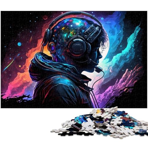 Puzzle für Erwachsene, 1000 Teile, Astronaut, anspruchsvolles Spiel, Geschenke, einzigartige Geburtstagsgröße, 50 x 75 cm Puzzle für Erwachsene, 1000 Teile, Astronaut, anspruchsvolles Spiel, Geschenke, einzigartige Geburtstagsgröße, 50 x 75 cm von LLONGKT